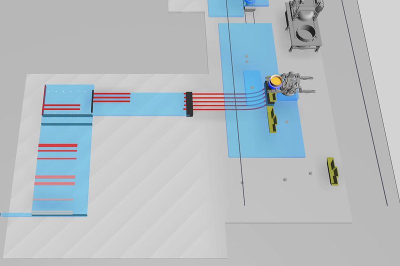 Coil storage yard simulation with gantry crane