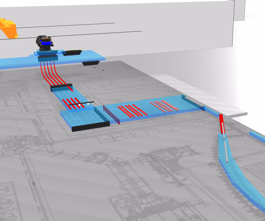 Semi-finished products simulation